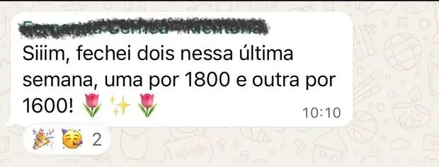 Aluna fechou pacientes por R$1.800 e R$1.600