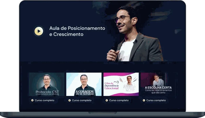 Aula de Posicionamento e Crescimento e cursos completos do Thomas